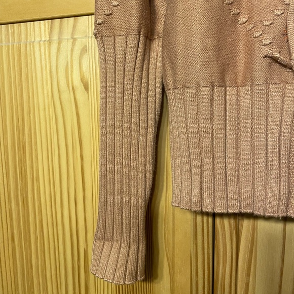 Nancy Yang Cardigan Sweater-Camel-Size Large - Picture 6 of 12